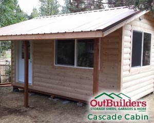 Cascade Cabin With Eave Overhang