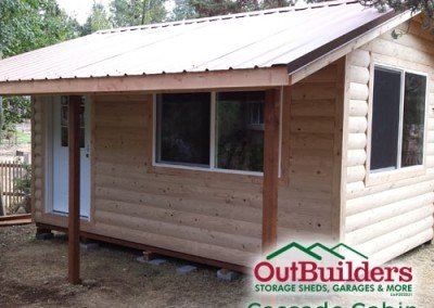 Cascade Cabin With Eave Overhang