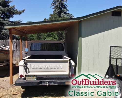 Outbuilders Classic Gable With Carport in Bend