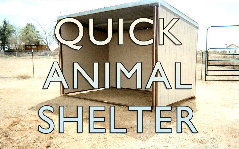 How to build a animal shelter