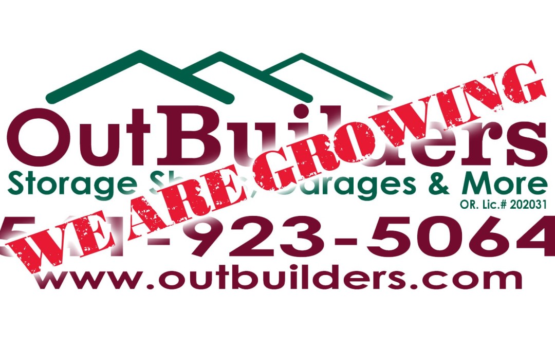 Outbuilders Is Growing!