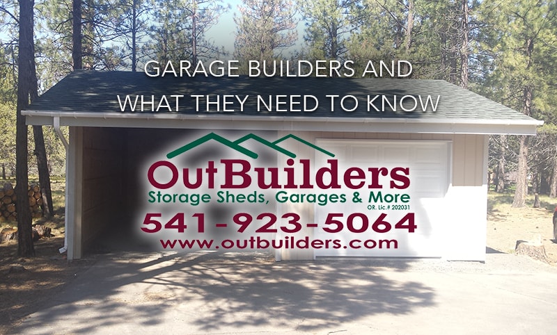 Garage builders and info they need