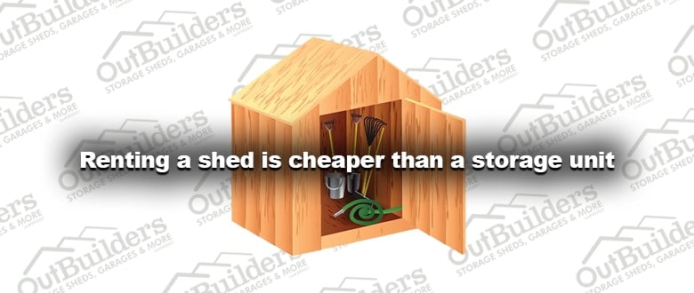 Renting a shed is cheaper than a storage unit