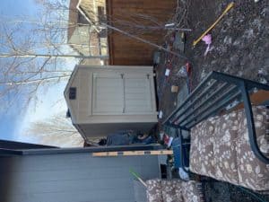 Backyard shed in Redmond Oregon Example