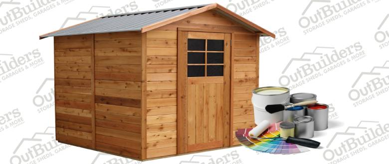 painting an outdoor shed