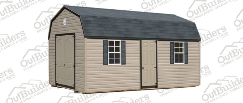 save more if you choose outbuilders over lowes storage shed